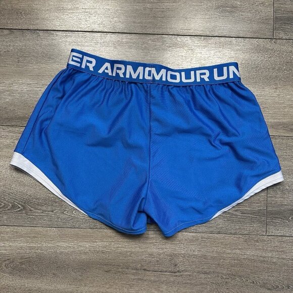 Under Armour Shorts Womens Running Blue Loose Sz M - Picture 3 of 3